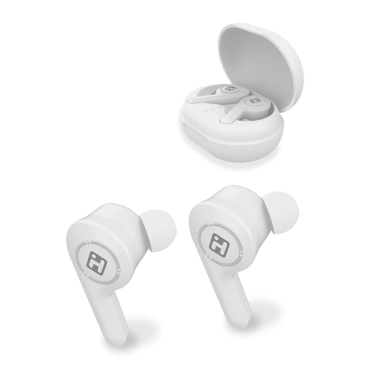 iHome XT-60 True Wireless Bluetooth Earbuds with Rechargeable Travel Case (BE-207)
